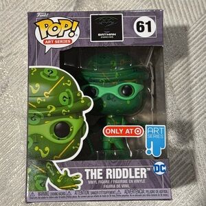 Funko Pop Art Series The Riddler Black Green Vinyl Figure